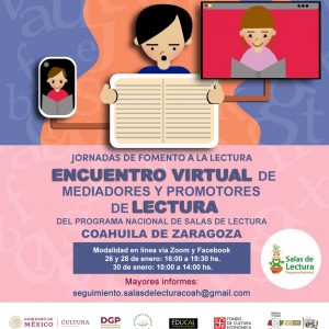 INVITA CULTURA COAHUILA A ENCUENTRO ESTATAL DE MEDIADORES DE LECTURA EN LÍNEA1