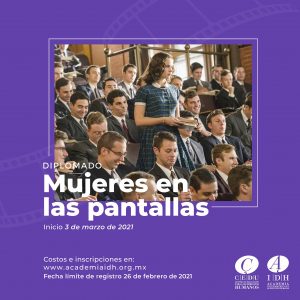 Invita AIDH al Diplomado “Mujeres en las Pantallas” 1
