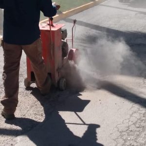 Programa de bacheo en diferentes puntos de la localidad1