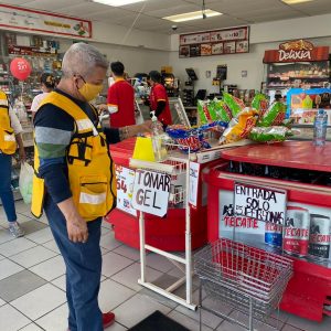 VIGILANTES DE LA SALUD EN RAMOS ARIZPE VAN POR LAS 800 VISITAS A COMERCIOS