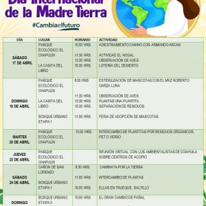 CON MÚLTIPLES ACTIVIDADES EN COAHUILA, SE PROMUEVE LA BIODIVERSIDAD