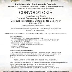 Participa como Ponente en el Coloquio Internacional “Memoria de los Desiertos Edición 2022”