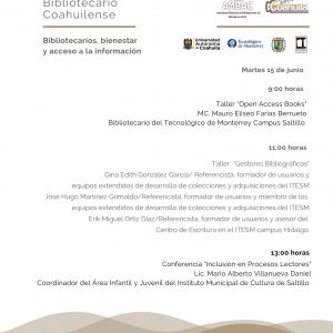 Conmemorarán el Día del Bibliotecario Coahuilense en la UAdeC