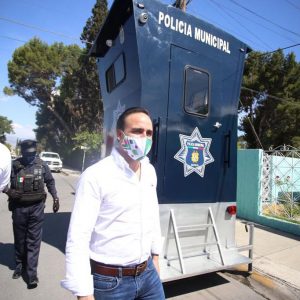 Destacan estrategia de casetas de seguridad en colonias de Saltillo1