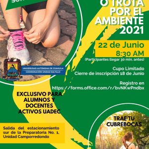 Invita la CUS a “Corre, Camina o Trota por el Ambiente 2021”