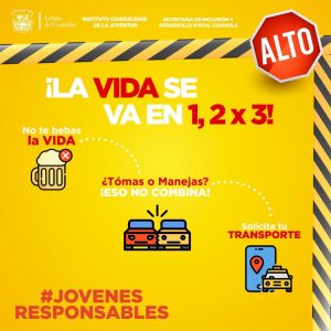 COAHUILA CONCIENTIZA A LA JUVENTUD SOBRE PREVENCIÓN DE ACCIDENTES EN PERÍODO VACACIONAL