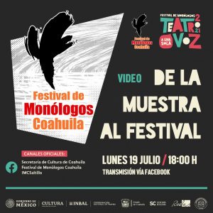 LLEGA EL XXV FESTIVAL DE MONÓLOGOS COAHUILA1