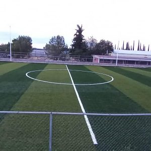 Trabajos de rehabilitación de las canchas de fútbol rápido