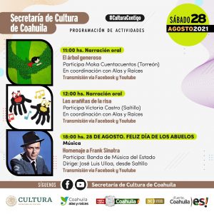 EVENTOS CULTURALES DE COAHUILA PUEDEN SEGUIRSE EN ‘CULTURA EN LÍNEA’1