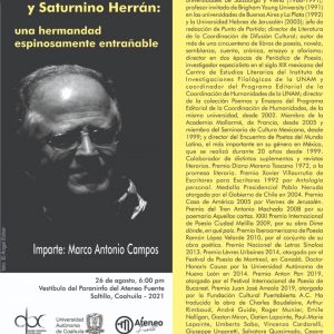 No te Pierdas la Conferencia sobre Ramón López Velarde y Saturnino Herrán en la UAdeC