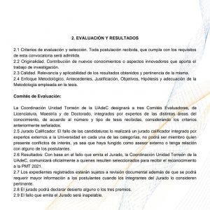 Otorgará UAdeC Unidad Torreón Premio a la Mejor Tesis 20211
