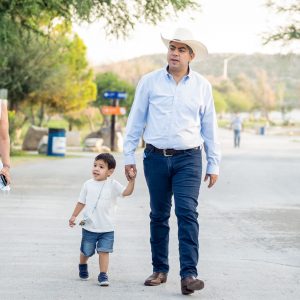 Alcalde acompañado del pequeño Alfredito hicieron recorrido por el Ecoparque