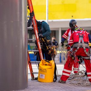 CONCLUYE CAPACITACIÓN DE RESCATE EN ALTURA DE TELEFÉRICO TORREÓN