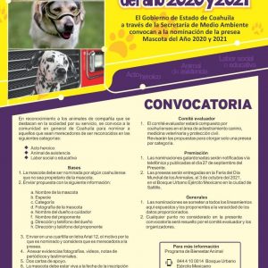 CONVOCA COAHUILA AL CONCURSO ‘LA MASCOTA DEL AÑO’
