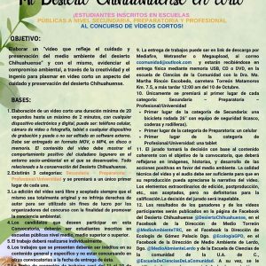 Invita UAdeC a Participar en el Concurso de Videos “Mi Desierto Chihuahuense en Corto”1