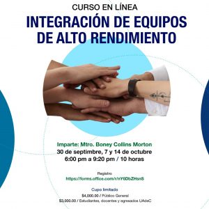 Participa en el Curso en Línea “Integración de Equipos de Alto Rendimiento”