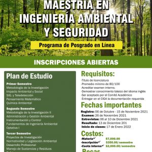 Cursa en la UAdeC la Maestría en Ingeniería Ambiental y Seguridad en Modalidad Virtual