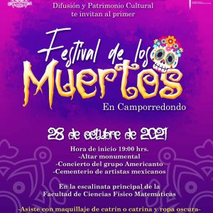 Invita UAdeC al Festival de los Muertos 2021 #ViveNuestrasTradiciones