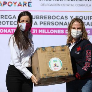 Apoyaré dona 31 mdp en equipo de protección médica a la Cruz Roja Coahuila