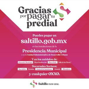 En Saltillo, consulte y pague su predial en línea1