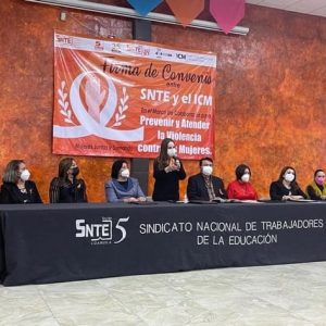INSTITUTO DE LAS MUJERES SUSCRIBE CONVENIO CON EL SINDICATO NACIONAL DE TRABAJADORES DE LA EDUCACIÓN (2)