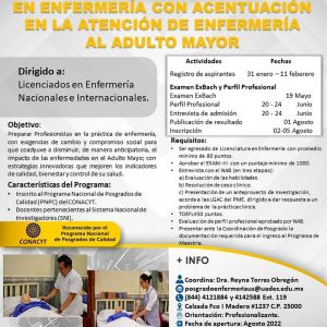 Especialízate con la Maestría en Enfermería