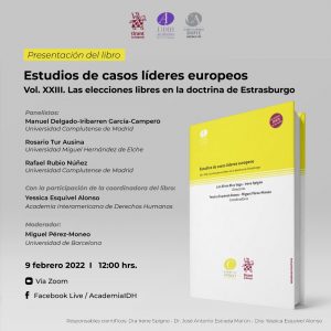 Presentarán el Libro “Las Elecciones Libres en la Doctrina de Estrasburgo” en la AIDH