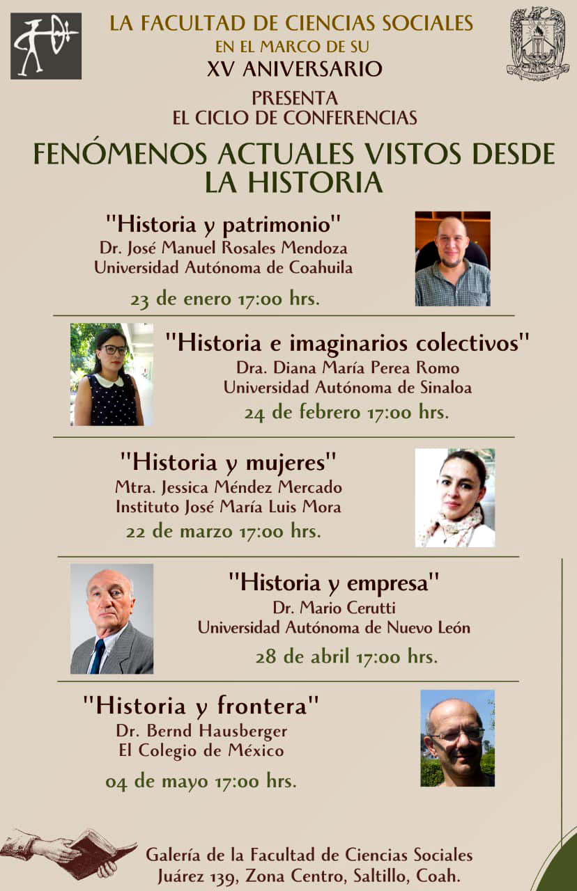 Invita Facultad de Ciencias Sociales al Ciclo de Conferencias ...