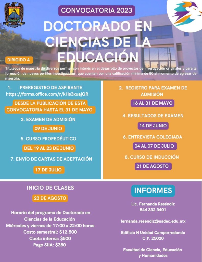 Continúa tus Estudios de Posgrado con el Doctorado en Ciencias de la ...